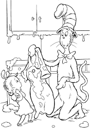 Happy birthday dr seuss coloring pages for celebration. Cat In The Hat Coloring Pages Coloring Library