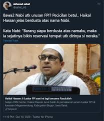 Janganlah kalian berdusta atas namaku, karena siapa yang. Gus Sahal Haikal Hassan Pecicilan Dia Berdusta Atas Nama Nabi