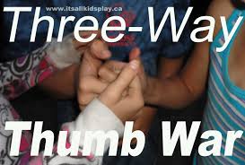 One Two Three Four I Declare A Thumb War How To Play The Thumb War Game For Kids And Even Better How To Play This Cl Thumb Wars Kids Playing Bored