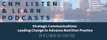 Clinical Nutrition Management Dpg Educational Podcasts