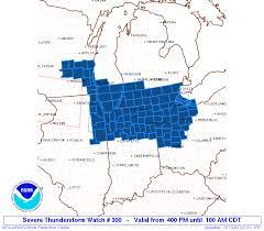 The severe thunderstorm watch has ended. Storm Prediction Center Pds Severe Thunderstorm Watch 300