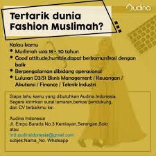 Surat ini juga menjadi syarat bagi cpns yang lolos seleksi untuk melakukan pemberkasan yang digunakan untuk permohonan nomor induk pegawai (nip) di badan kepegawaian negara (bkn) atau skck cpns. Lowongan Kerja Fashion Muslimah Di Solo Info Loker Solo