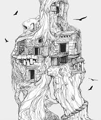 Landscape Lost Civilizations Ancient Ruins Drawing Virginia Gunter Www Gunterdoesart Com Facebook Custom Portrait Painting Drawings Temple Drawing