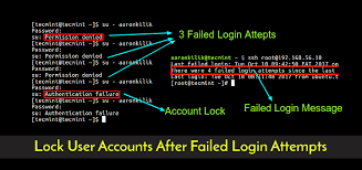 On linux, we use the passwd command for changing passwords. How To Lock User Accounts After Failed Login Attempts