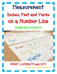 Measurement Number Line Inches Feet Yards A Fun Hands On