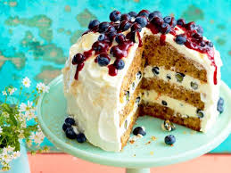 Mohren Walnuss Torte Mit Blaubeeren Rezept Lecker Kuchen Und Torten Susses Backen Kuchen Rezepte