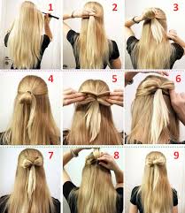 10 Quick And Easy Hairstyles Step By Step Medium Hair Styles Open Hairstyles Bow Hairstyle