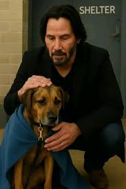Keanu Reeves saves dog shelter and adopts oldest dog
