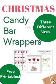 All you have to do is print out the printables. Christmas Candy Bar Wrappers Free Printables