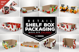 Mockup template ready for design. Mockup Template Retail Shelf Box Packaging Vol 01 On Behance