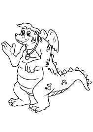 Dragon and fairy coloring page: Coloring Pages Printable Dragon Tales Coloring Page