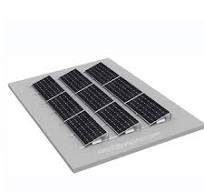 Cement Flat Roof Aluminum Photovoltaic Ballasted Solar Panel Ground Mounting System Double Side East West Bracket