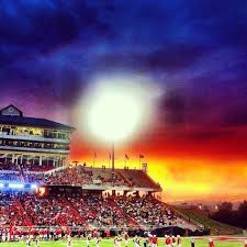 College for a weekend/military appreciation day. Beautiful Sunset At The Liberty Flames Football Game From Olivia Witherite Liberty University Beautiful Sunset College Life