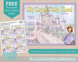 Sofia The First Royal Potty Training Chart Free By