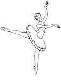 Color not only clothes, but also exposed parts of the body. Ballerina Coloring Pages