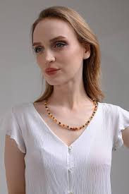 Multi Color Amber Necklace for Women