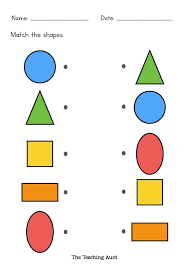 The ability to recognize shapes and colors is considered as a cognitive milestone for kids, which lays the foundation for later academic success and daliy practical use. Preschool Matching Shapes With Objects Worksheets Preschool Worksheet Gallery