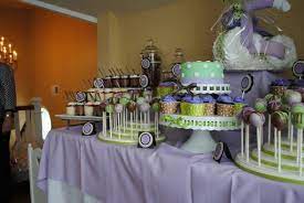 Green Purple And Brown Baby Shower Party Ideas Photo 15 Of 24 Green Baby Shower Baby Shower Purple Baby Shower