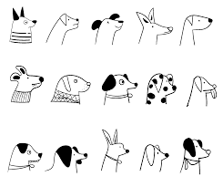 Discover all our fun free coloring pages of dogs ! Dog Breeds Heads Coloring Page