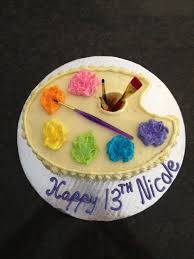 Paint Palette Cake Dessert Cupcakes Cake Desserts