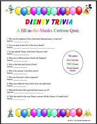 It includes favourites such as frozen. Disney Trivia Questions Printable Disney Facts Disney Trivia Questions Kids Party Games