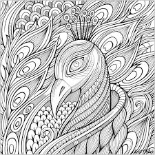 Suitable for markers, felt tips, gel pens, coloring pencils and more due to single sided, removable pages Elegant Peacock And Its Blue Feathers Peacocks Adult Coloring Pages