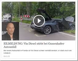 He was raised by his. Stirbt Vin Diesel Bei Diesem Autounfall