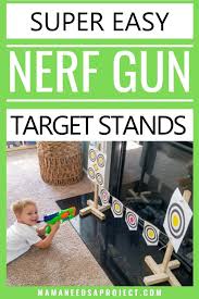 Cut the pvc pipe with a saw or pipe cutters. Diy Nerf Gun Target Stand Simple Scrap Wood Project Mama Needs A Project