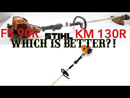 Best deals for stihl fs 90 r. Stihl Km130r Vs Fs90r Head To Head Youtube