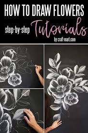 How To Draw Flowers And Turn These Drawings Into Really Cool Wall Art Craft Mart Flower Drawing Wall Art Crafts Flower Drawing Tutorials