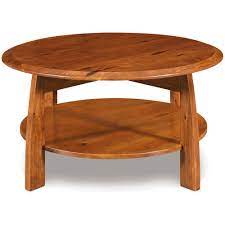 Choose from traditional, shaker, contemporary or mission styles. Boulder Creek Round Amish Coffee Table Amish Tables Cabinfield Fine Furniture