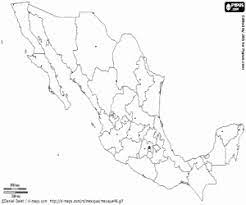 Para las llamas escoge un color anaranjado oscuro o un color rojizo de pintura. Mapa De Mexico Para Colorear Pintar E Imprimir