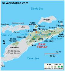 Those figures represent 90 percent and 65 percent of the world totals, respectively.3. Timor Leste Maps Facts World Atlas
