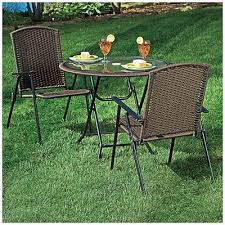 Wilson Fisher Resin Wicker 3 Piece Folding Dining Set Patio Furniture For Sale Resin Patio Furniture Outdoor Patio Furniture