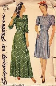 Vintage 1940 S Women S Wrap House Dress Pattern Simplicity 4900 In 2020 Vintage Dress Patterns Simplicity Patterns Dresses Vintage Outfits