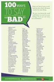 Other Ways To Say Bad Writing Words Words Writing