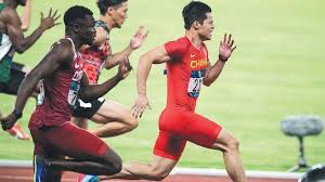 The su bingtian chinese in 9 seconds 83 can also run very fast. Sports Memorabilia Bingtian Su Signed China Athletics Memorabilia Utit Vn