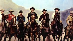 Seven gunfighters are hired by mexican peasants to liberate their village from oppressive bandits. Film The Magnificent Seven Into Film