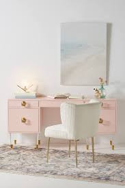 Lacquered Regency Desk Anthropologie Tracey Boyd Hollywood Regency Collection Around The Retro Glamour Of T Home Office Design Home Office Decor Home Decor