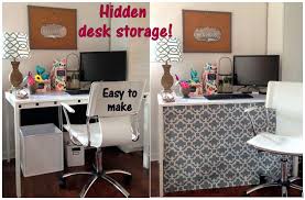 Does Your Desk Look Like This Underneath Looking For An Instant Way To Hide Your Under Desk Clutter I Have Desk Skirt Desk Home Office Desks