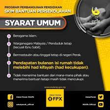 Berikut adalah syarat kelayakan permohonan dan senarai universiti yang layak memohon. Permohonan Skim Bantuan Persekolahan 2021 Zakat Perak