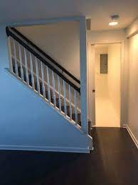 Open Stairs With Column To Support Second Floor Basement Stairs Stairs Open Stairs