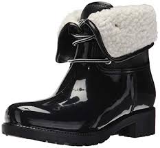 Dav Womens Calgary Shearling Rain Boot