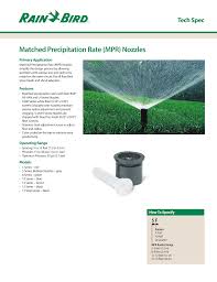 You should rotate the head completely and ensure that it is. Rain Bird 5 Series Mpr Series User Manual Manualzz