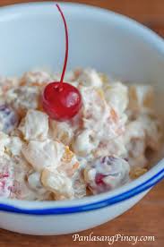 Pinoy Fruit Salad Recipe Panlasang Pinoy Filipino Food Dessert Fruit Salad Recipes Food