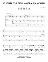 Flightless Bird American Mouth By Iron Wine Digital Sheet Music For Download Print Hx 194342 Sheet Music Plus