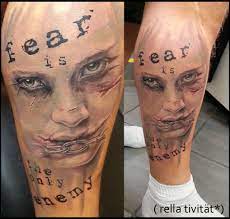 We strive to give our friends the best tattoos and the best experience. Rella Tivitat Fear Is The Only Enemy Harley Quinn Tattoos Von Tattoo Bewertung De