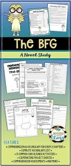 The Bfg Novel Study Unit Distance Learning Bfg Novel Study Novel Studies Novel Study Units