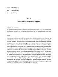 Maybe you would like to learn more about one of these? Bab 23 Auditing