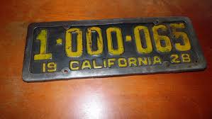 Black And Yellow California License Plate Vintage California License Plate Yellow On Black 1928 License Plate California License Vintage California
